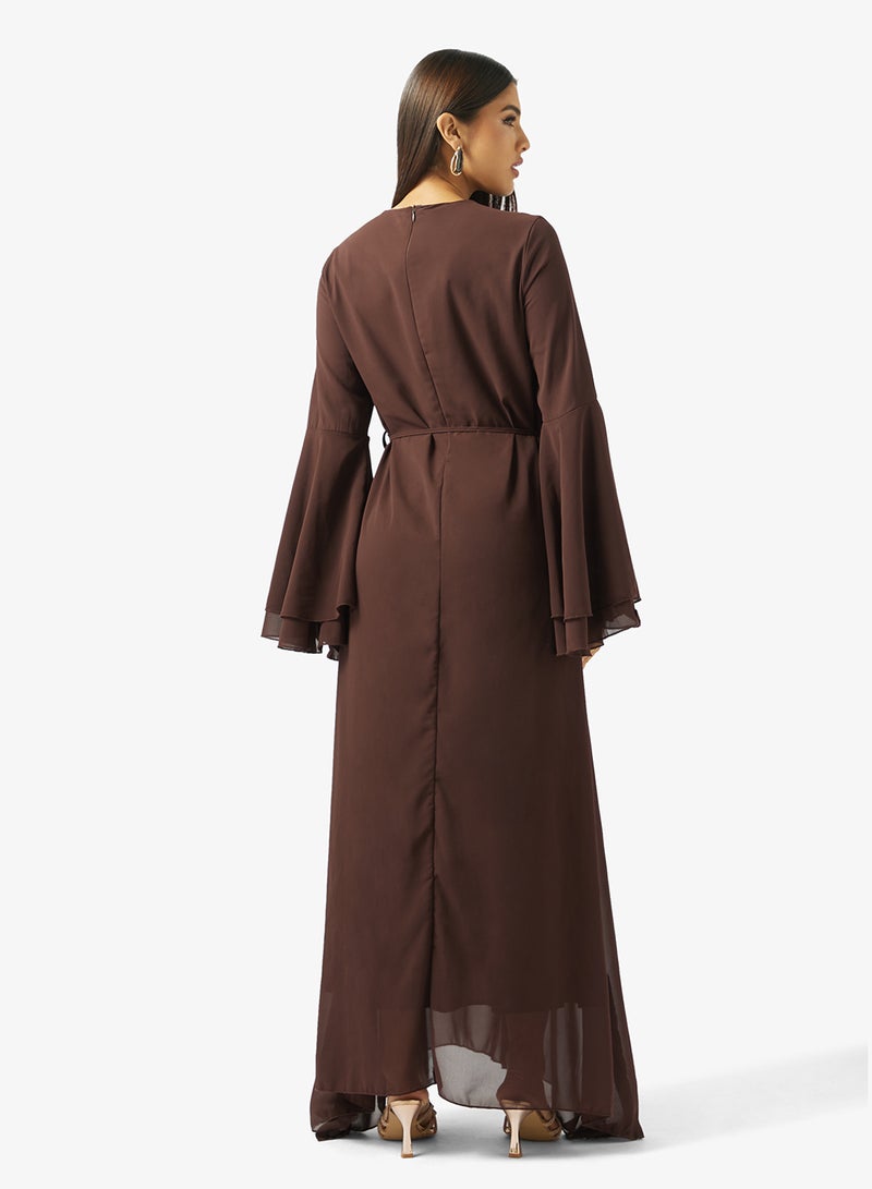 Khizana Abaya Set With Dress & Top - Image 2
